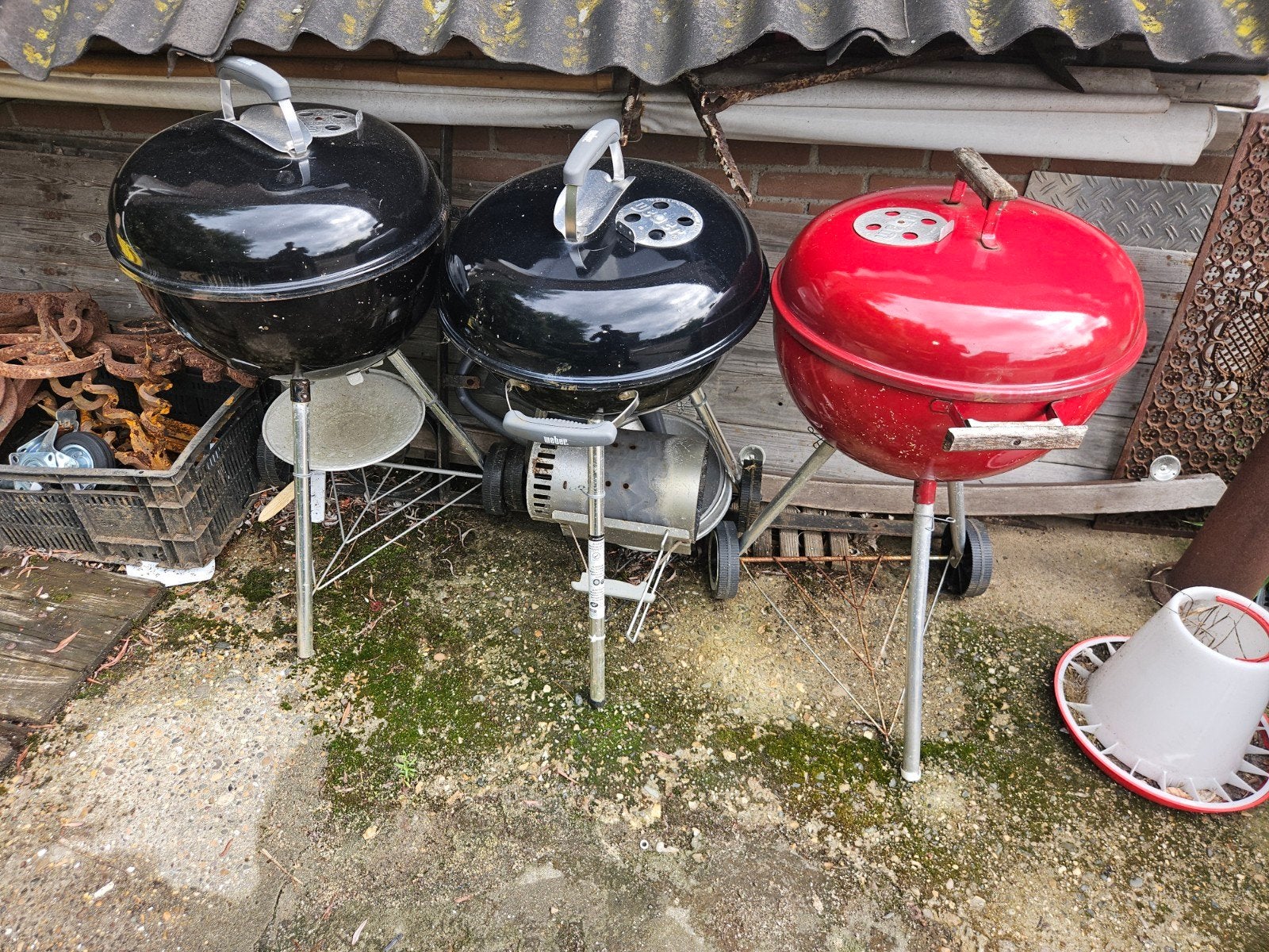 3x Weber BBQ - Zwart en Rood, Ophalen, Gebruikt, Weber