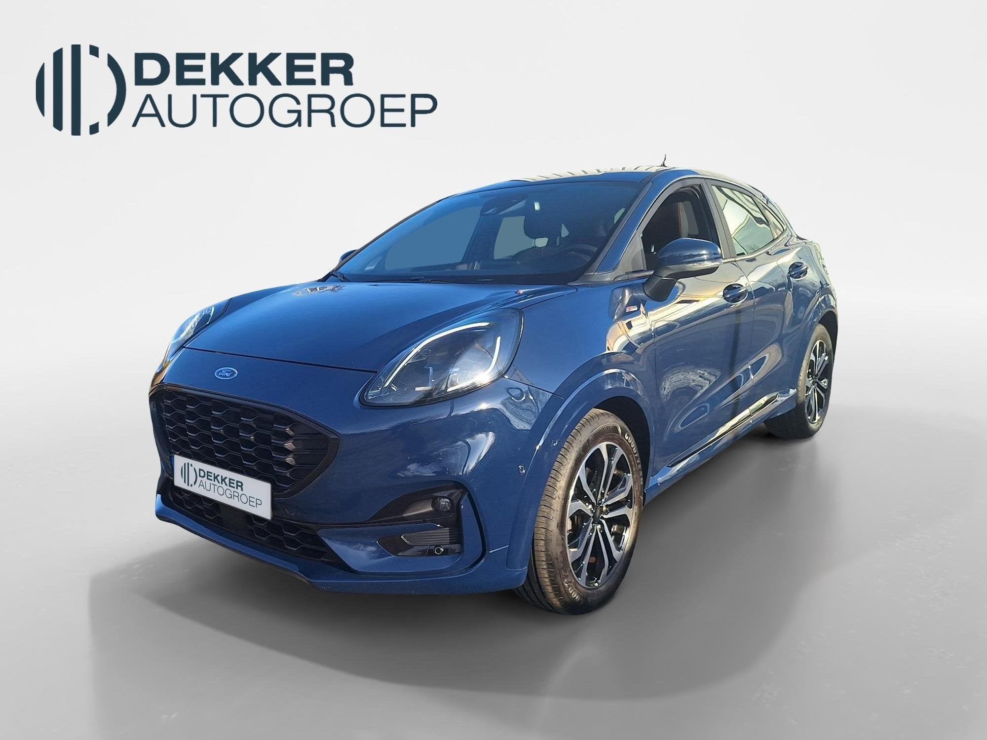 Ford Puma 1.0 EcoBoost Hybrid1 125 pk ST-Line Navigatie - Ap, Auto's, Voorwielaandrijving, Blauw, Origineel Nederlands, Bedrijf
