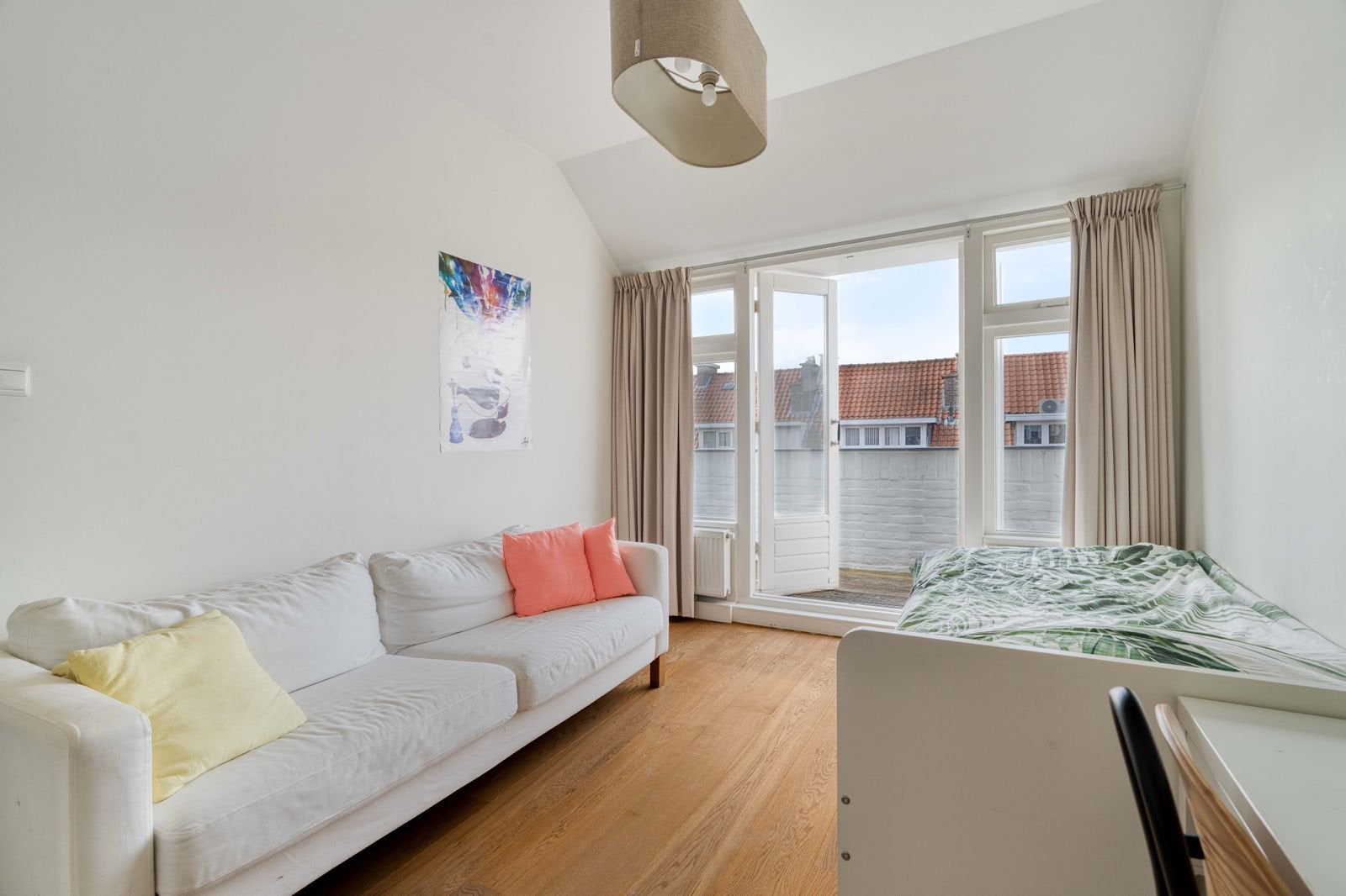 ikea bank wit Karlstad, Ophalen, Gebruikt, Driepersoons, 75 tot 100 cm
