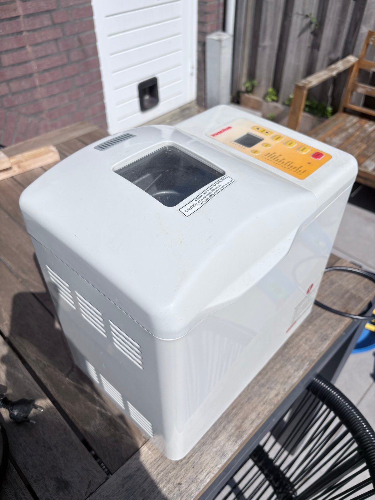 Inventum Broodbakmachine BM25 - Gebruikt, maar werkt nog goe, Met timer, Gebruikt, 800 tot 1200 gram deeg, Ophalen of Verzenden