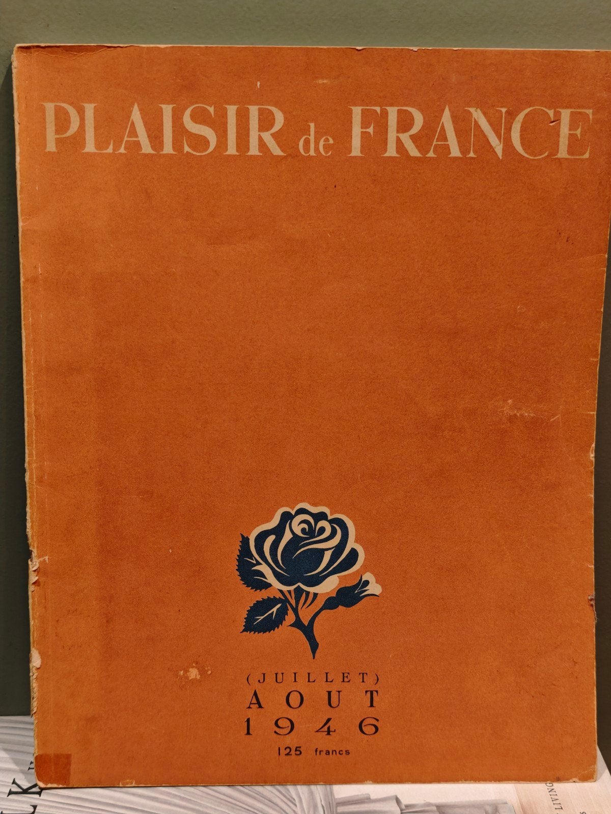 Vintage tijdschrift Plaisir de France - Juli/Augustus 1946 -, Ophalen of Verzenden, Gelezen, Damesbladen