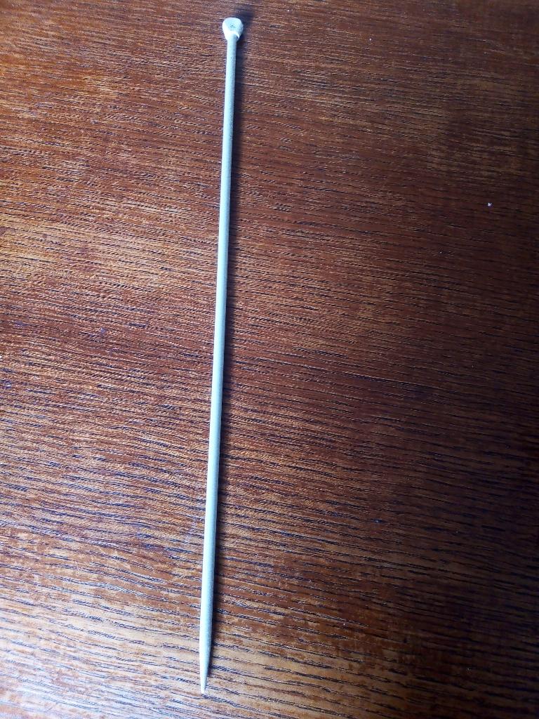 vintage-1 aero England metaal breinaald knop-dikte 5 mm, Ophalen of Verzenden, Gebruikt, Breien, Naald