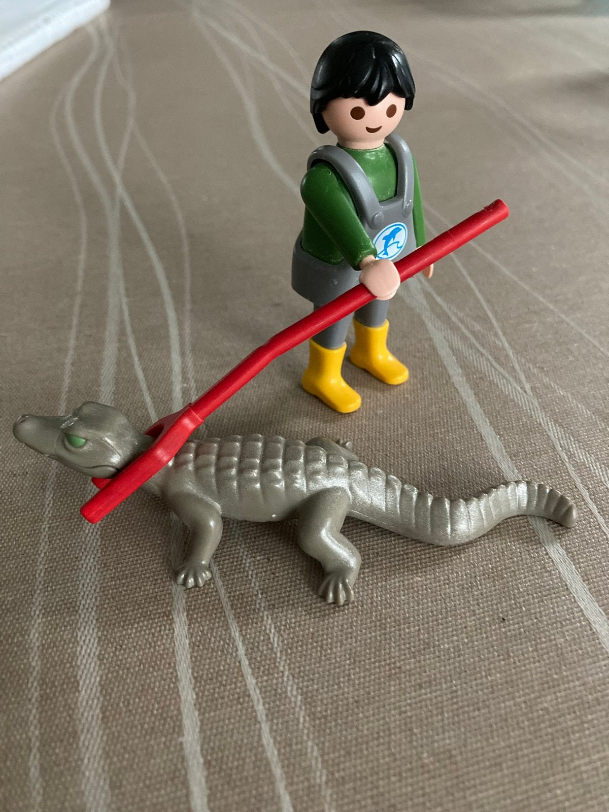 Playmobil dierenverzorger met krokodil 2, Ophalen of Verzenden, Zo goed als nieuw