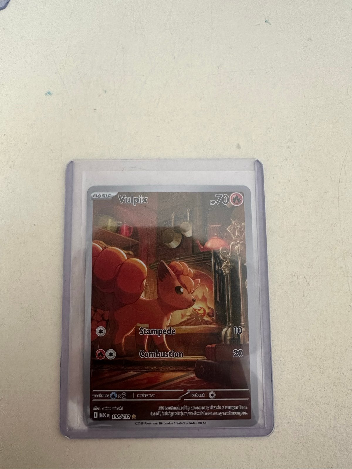 Pokémon Kaart Vulpix IR 138/132 - Mega Evolution, Hobby en Vrije tijd, Verzamelkaartspellen | Pokémon, Ophalen of Verzenden, Zo goed als nieuw
