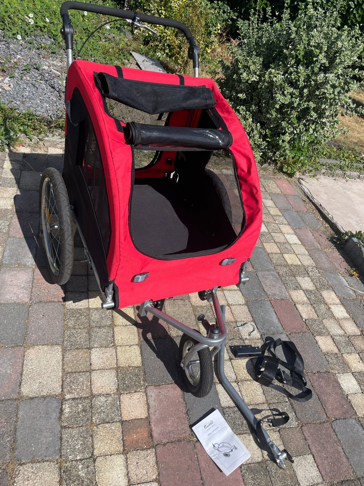 PawHut Hondenfietskar / Hondenbuggy Rood, Ophalen, Gebruikt, Opvouwbaar, 20 tot 40 kg