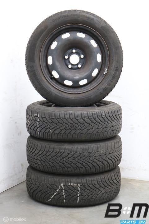 Org 15 inch velgen + winterbanden VW Polo 6R / 6C 1J0601027Q, Gebruikt, 15 inch, Banden en Velgen