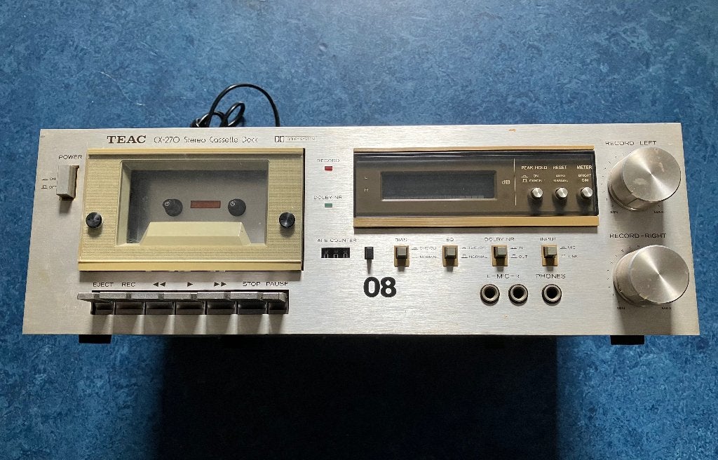 Teac CX-270 cassette deck, Ophalen, Enkel, Overige merken, Tape counter