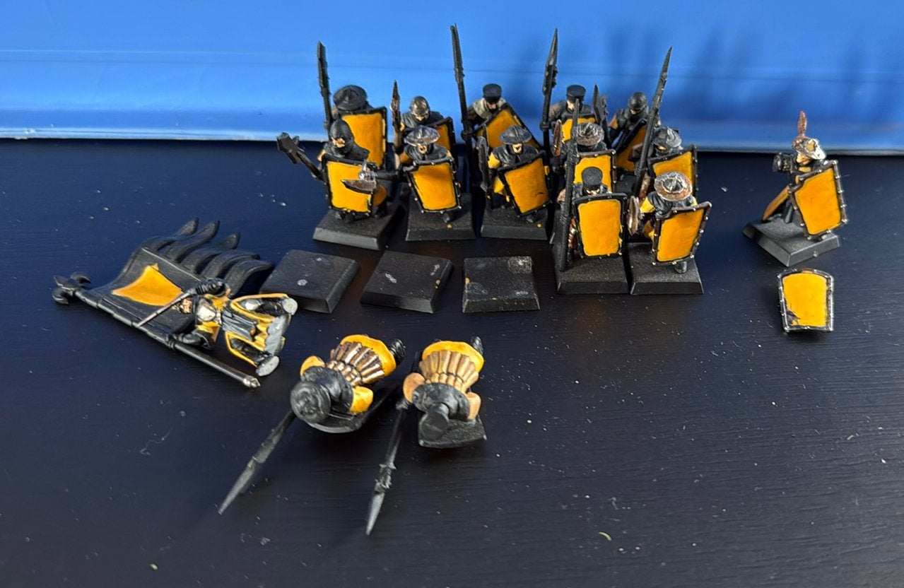 Warhammer 15x Bretonnia men at arms, Hobby en Vrije tijd, Ophalen of Verzenden, Zo goed als nieuw, Warhammer