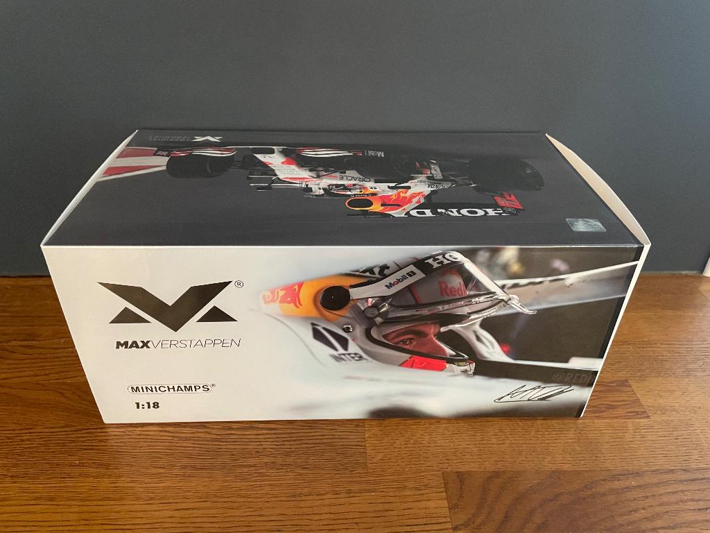 Max Verstappen Minichamps 1:18 Honda RB16B GP Turkeye 2021, Ophalen of Verzenden, Nieuw, Auto, MiniChamps