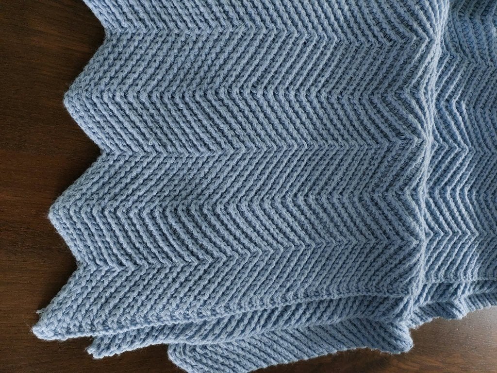 Plaid, Zo goed als nieuw, 180 cm, Plaid, Gebreid