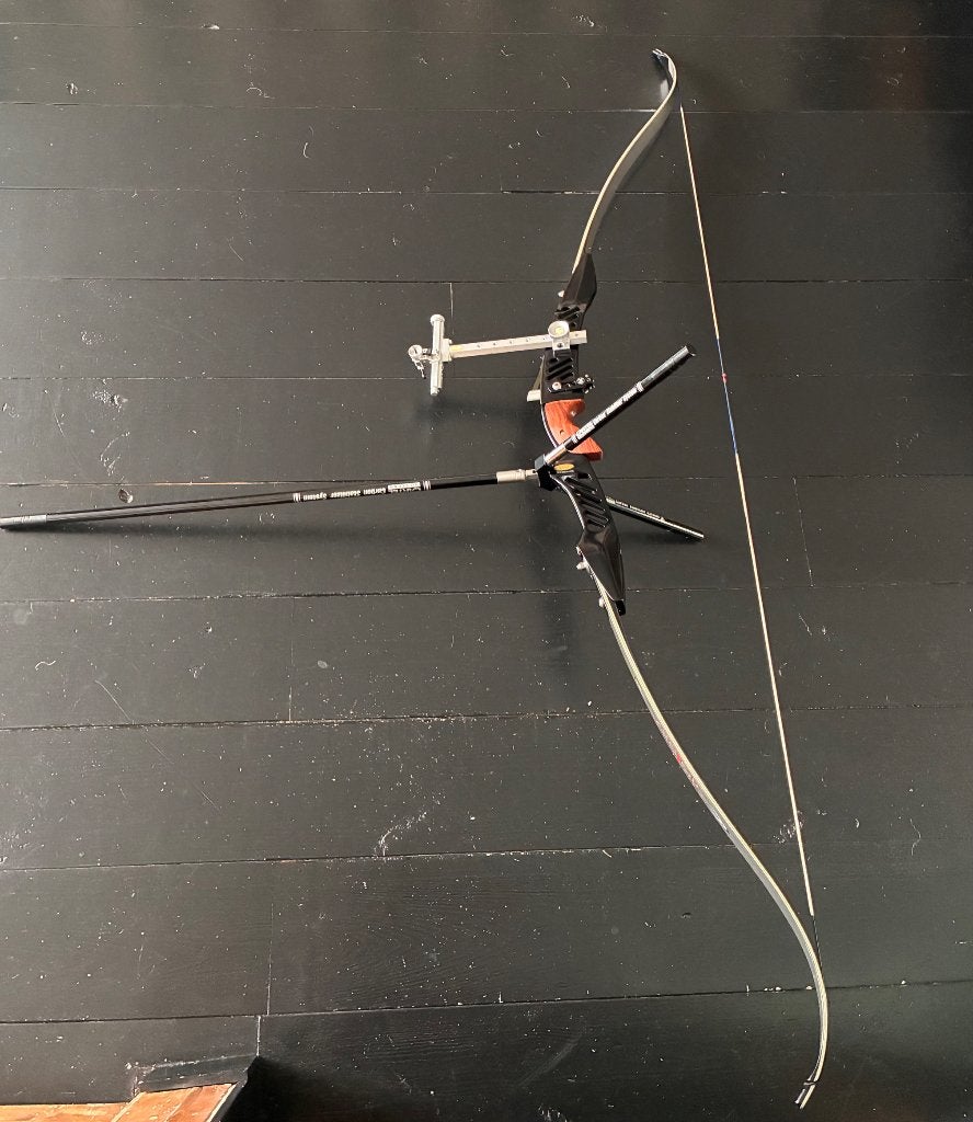 Complete linkshandige W&W / Hoyt wedstrijd-recurveboog, Ophalen, Gebruikt