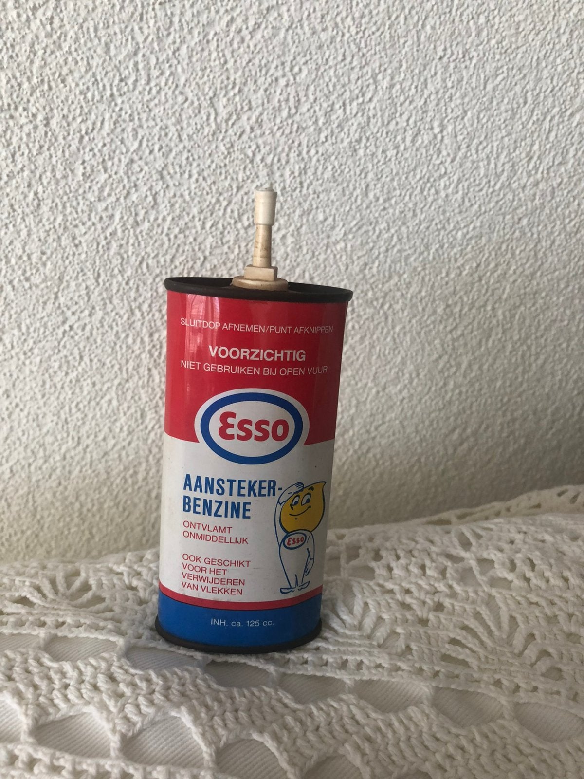 Oud Esso aansteker benzine blikje, Ophalen of Verzenden, Gebruikt, Overige