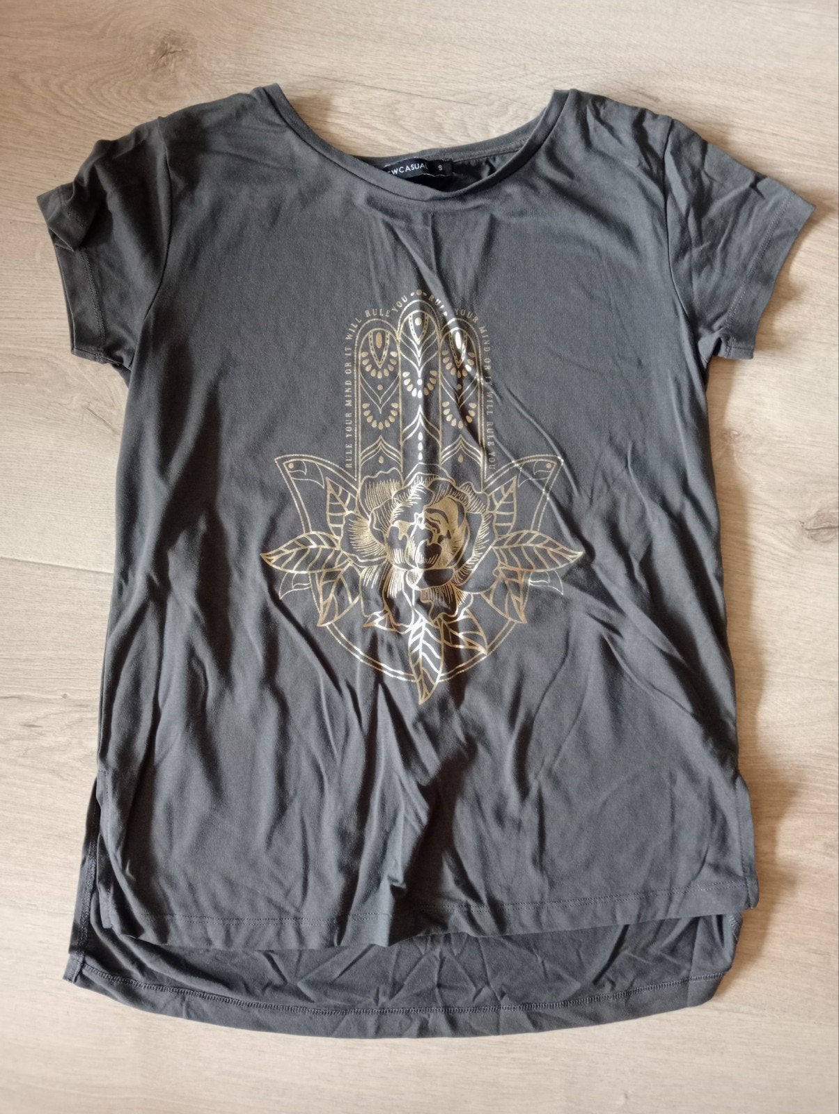 LCW Casual T-shirt met Hamsa handprint, maat S, LCW Casual, Ophalen of Verzenden, Korte mouw, Maat 36 (S)