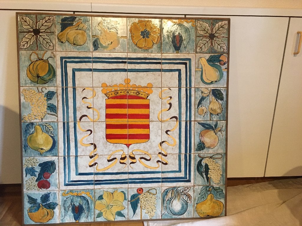 Schilderij op tegels met houten kader, Ophalen, Overige onderwerpen