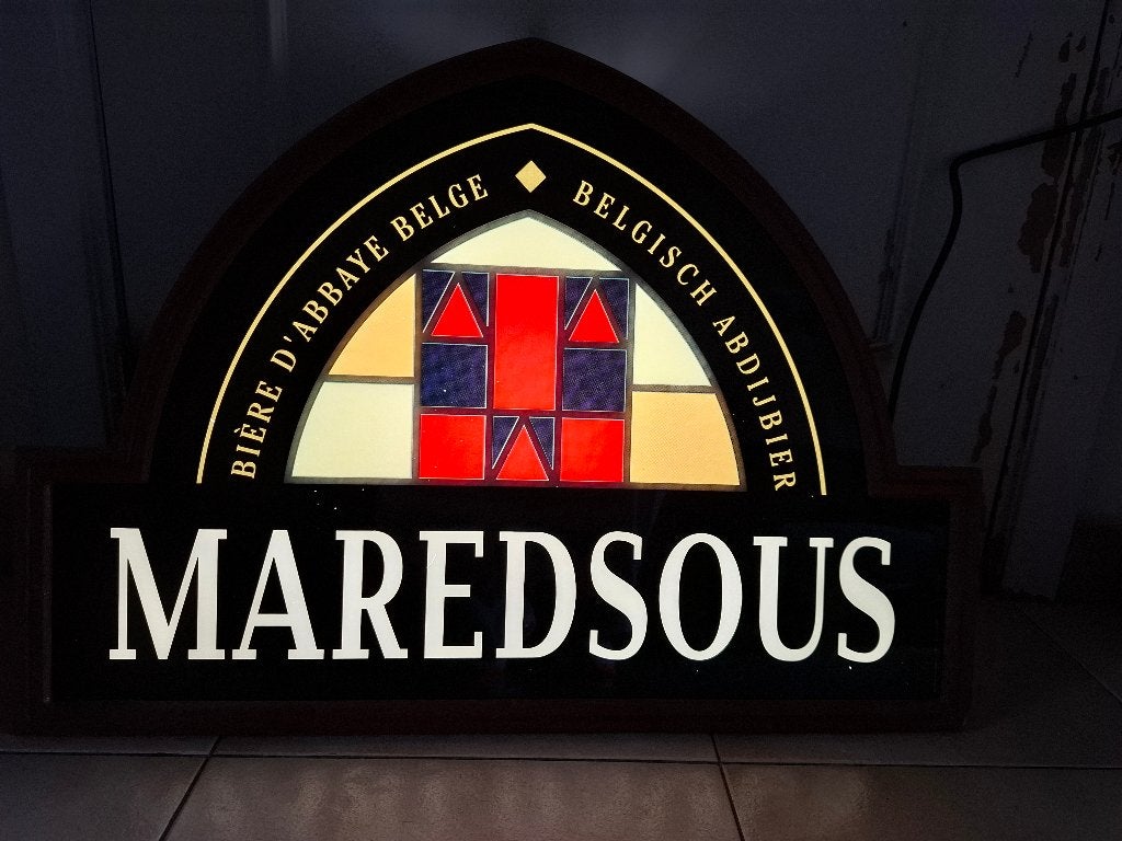 Authentieke lichtreclame Maredsous, Verzamelen, Merken en Reclamevoorwerpen, Ophalen of Verzenden, Nieuw, Lichtbak of (neon) lamp