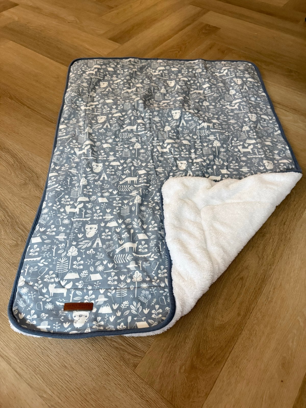 Little Dutch wiegdekentje (65x98 cm) gevoerd, Verzenden, Zo goed als nieuw, Gevoerd, Meerkleurig