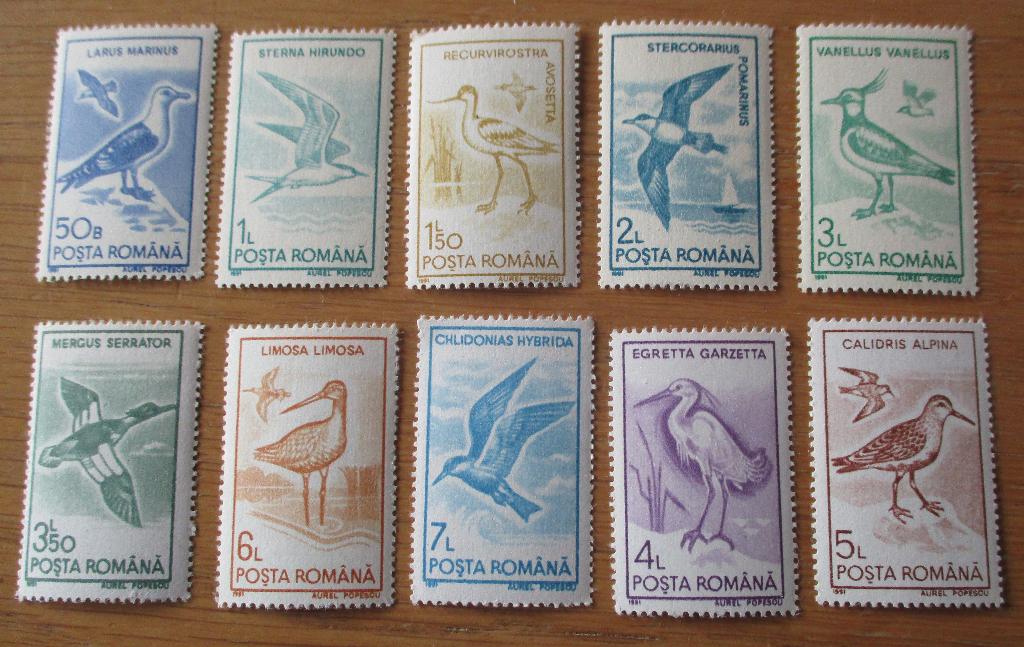 Roemenië, serie Vogels, 1991, Verzenden, Postfris, Dier of Natuur