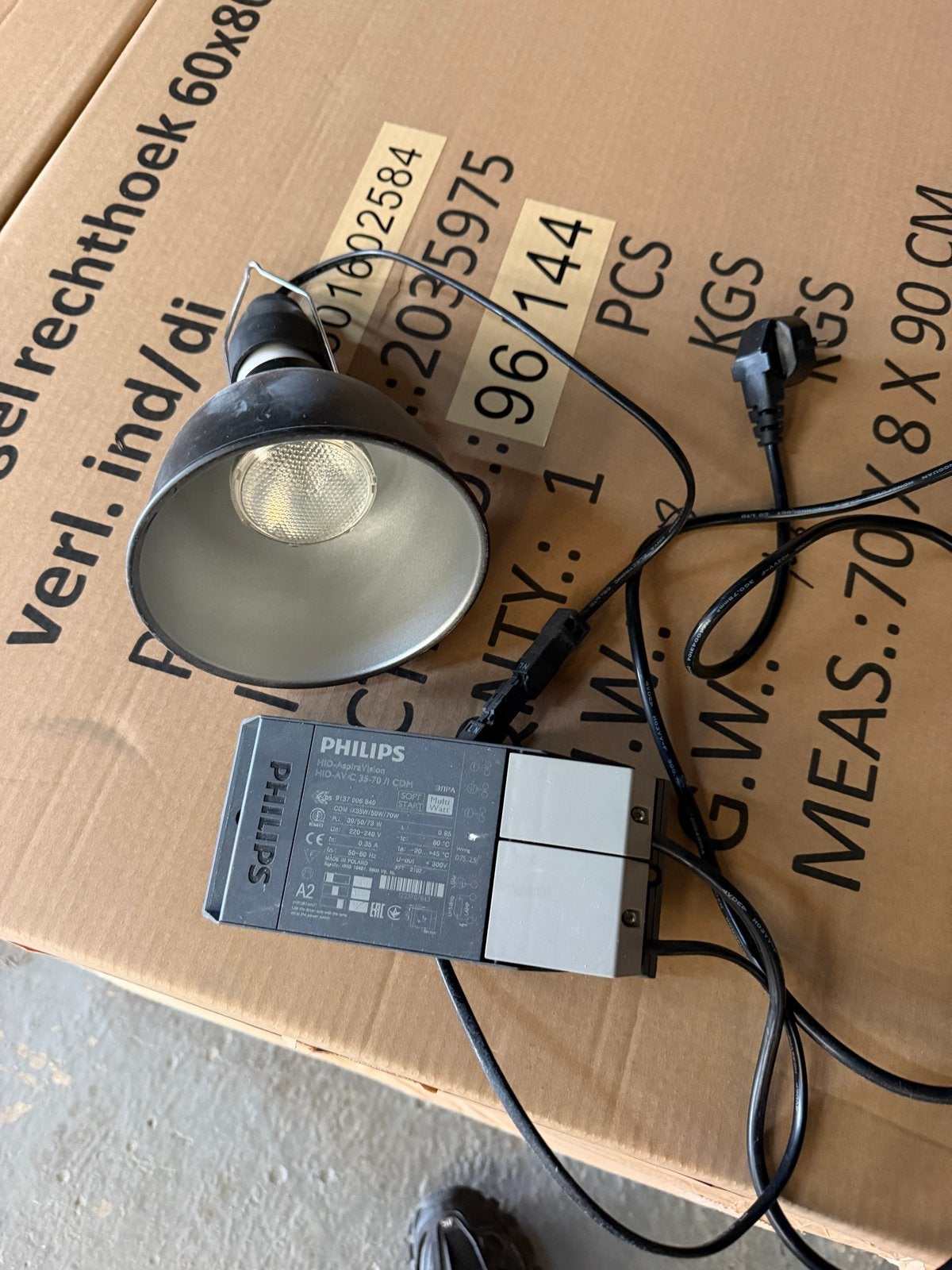 Philips lamp met ballast - Zo goed als nieuw, Ophalen of Verzenden, Zo goed als nieuw, Philips, Gasontladingslamp