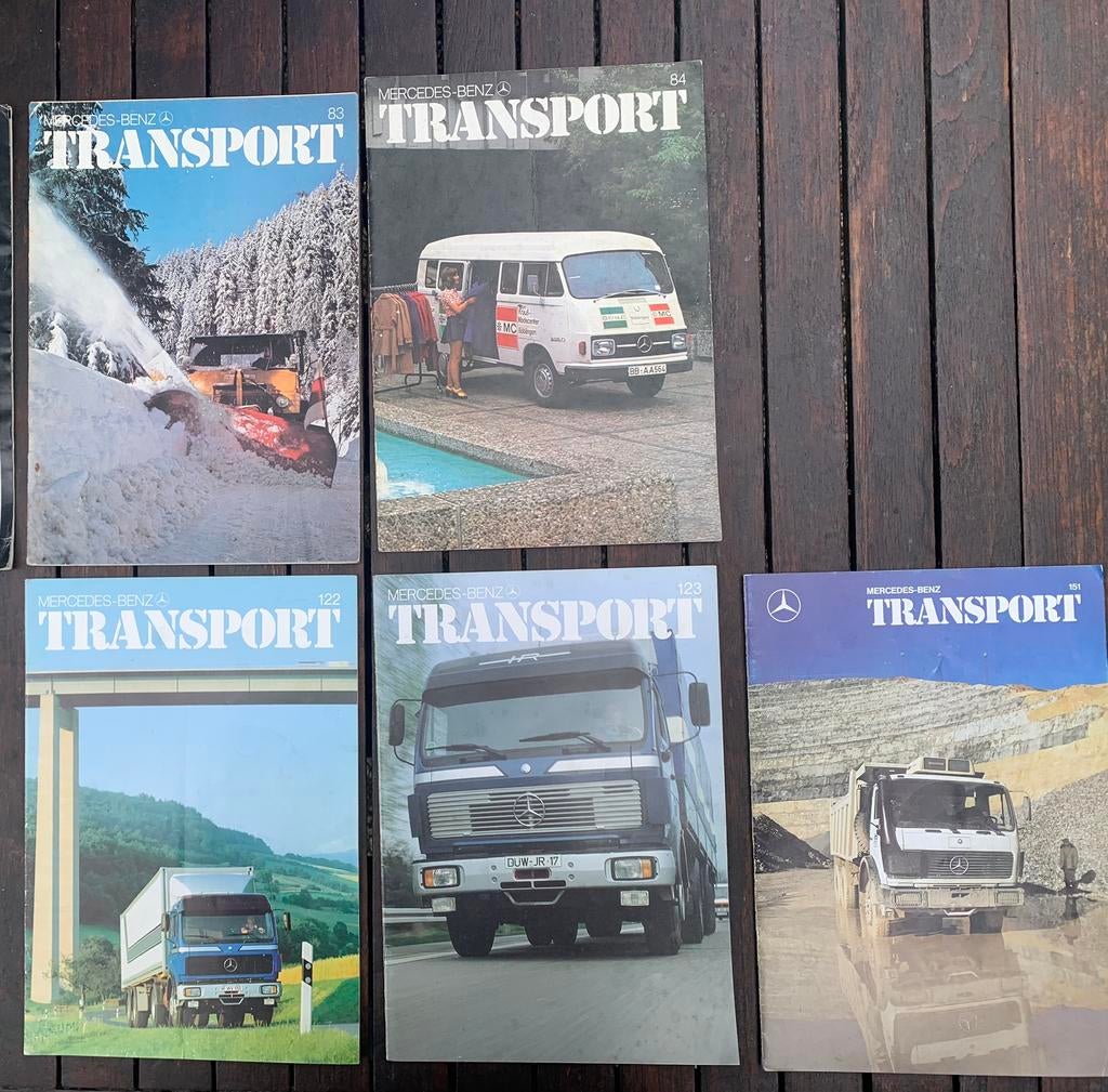 Mercedes Benz trucks, tijdschriften en specificatie bladen, Ophalen of Verzenden, Gelezen, Mercedes