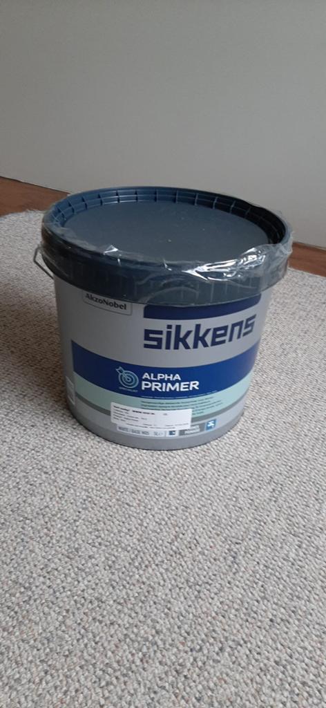 Sikkens Alpha Primer 5L wit 9010 ongeopend, 5 tot 10 liter, Ophalen, Nieuw, Wit
