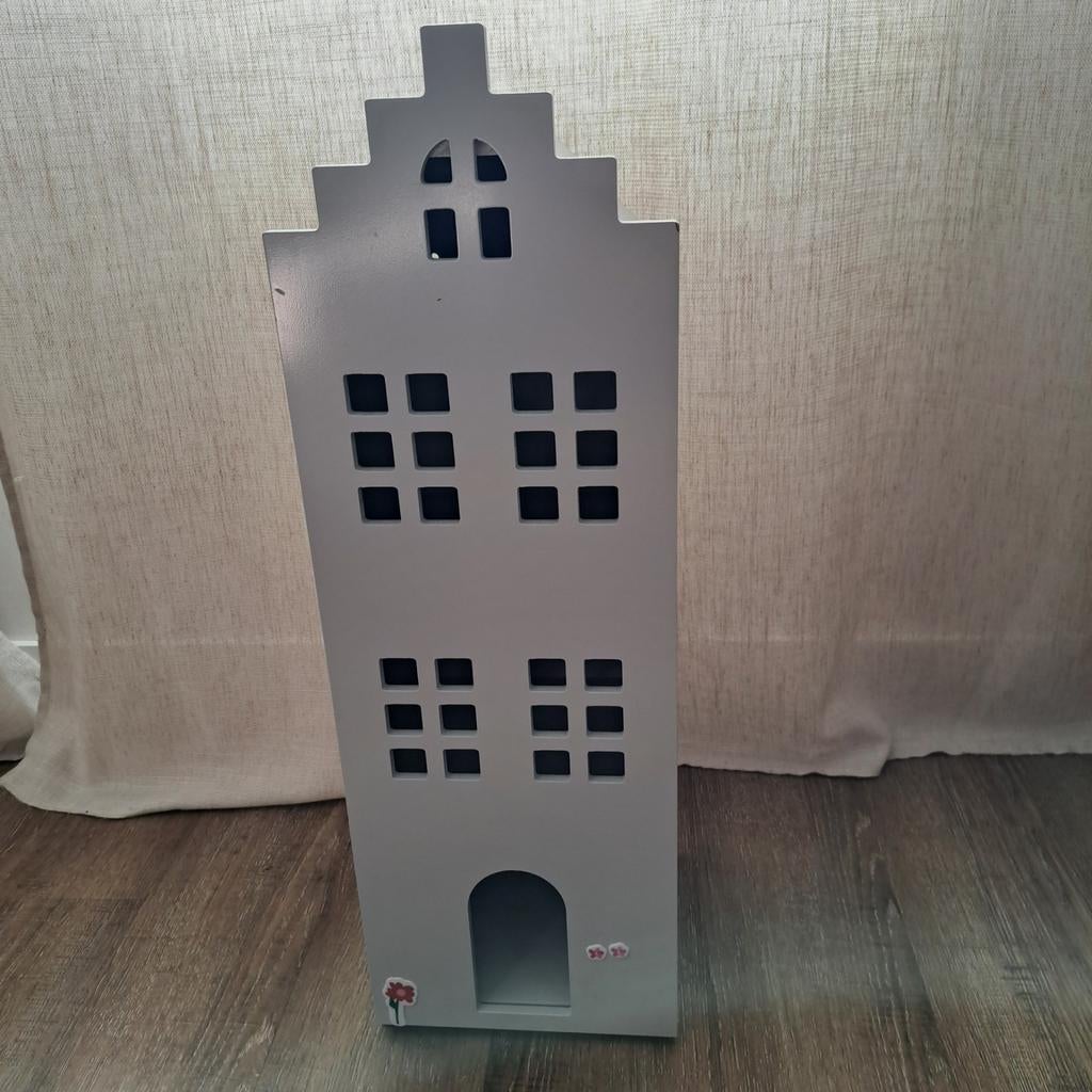 Hema Grachtenpandkastje Grijs - Decoratief Opbergkastje, Ophalen
