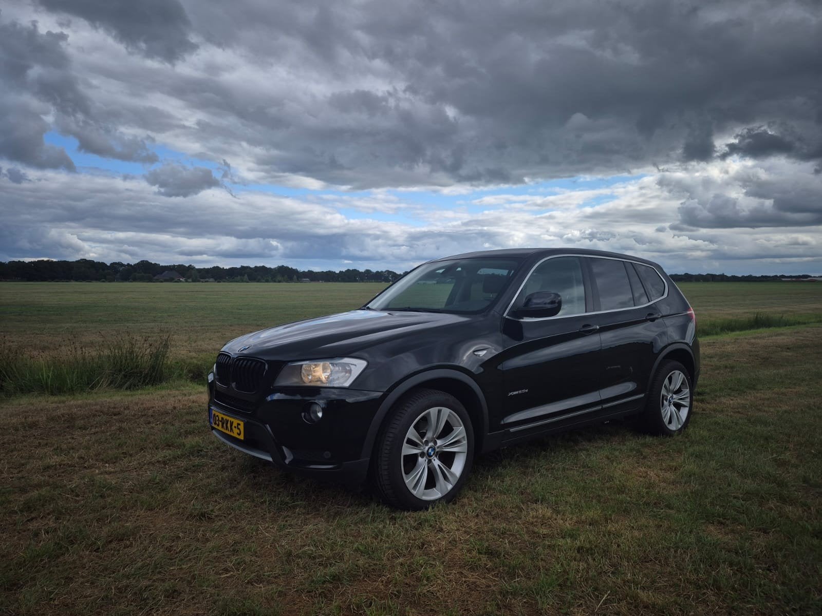 BMW X3 2.0 D Xdrive 20D AUT 2011 Zwart, Auto's, 1995 cc, 2000 kg, Zwart, Origineel Nederlands