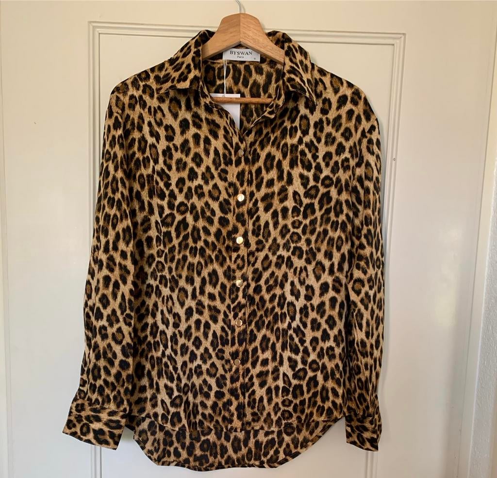 Blouse met luipaard print maat s, Overige kleuren, ., Nieuw, Ophalen of Verzenden