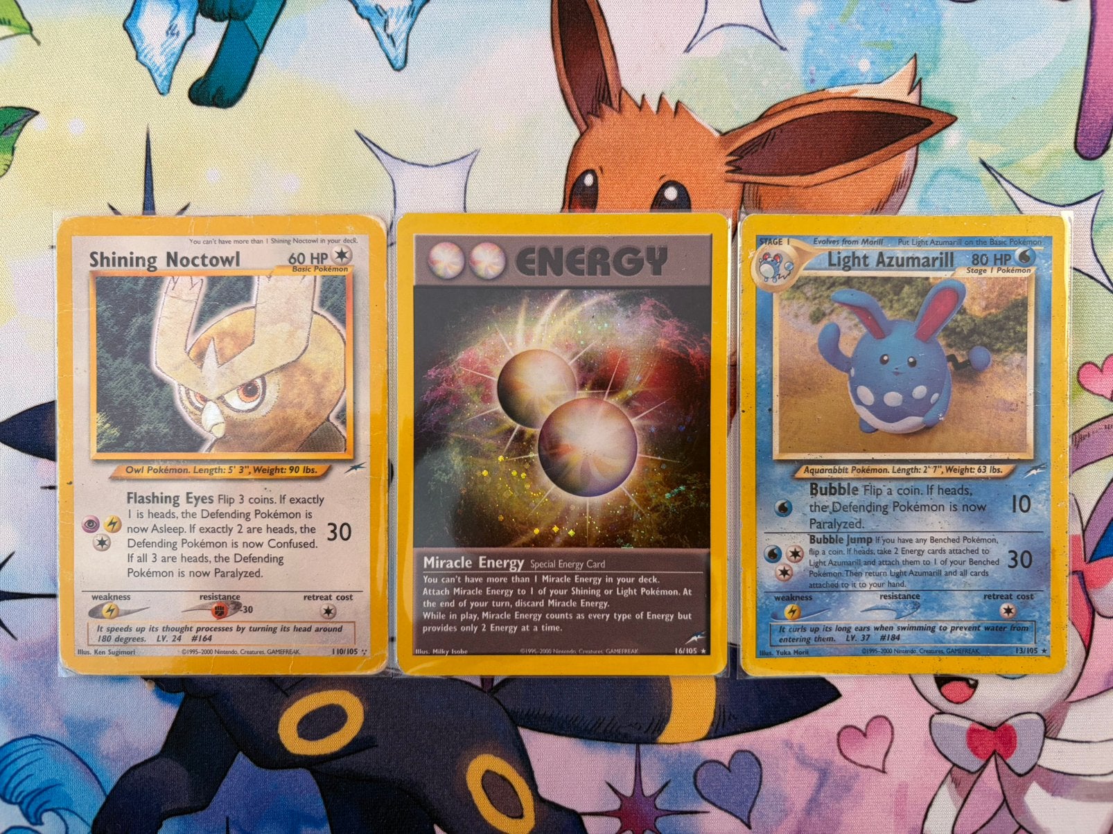 Pokemonkaarten Neo Destiny, Shining Noctowl 110/105, Ophalen of Verzenden, Gebruikt, Meerdere kaarten