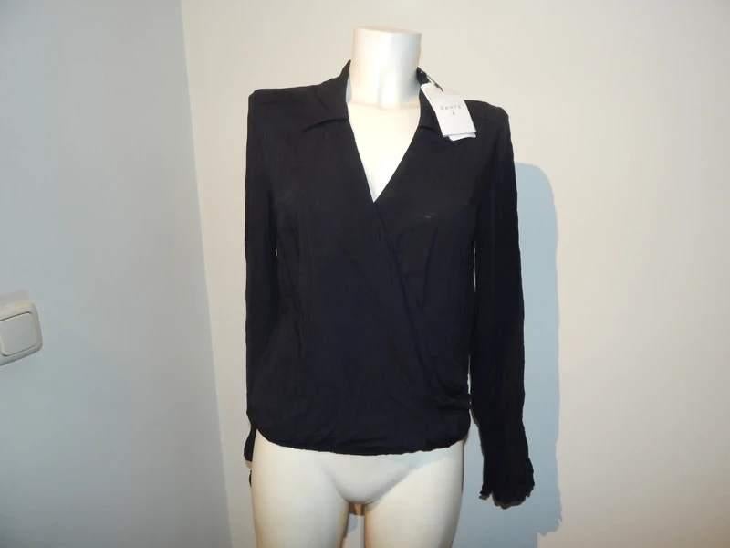 Dante 6 nieuwe zwarte blouse top vaste overslag Nieuw 2M, Verzenden, Zwart, Nieuw, Maat 38/40 (M)