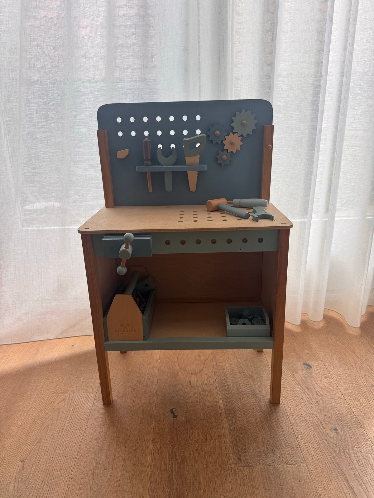 Little Dutch houten werkbank met extra gereedschap(sbak), Kinderen en Baby's, Speelgoed | Educatief en Creatief, Ophalen, Gebruikt
