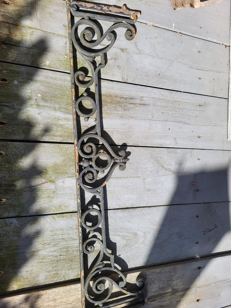 Antieke ijzeren sierrek / hekwerk, Ophalen of Verzenden