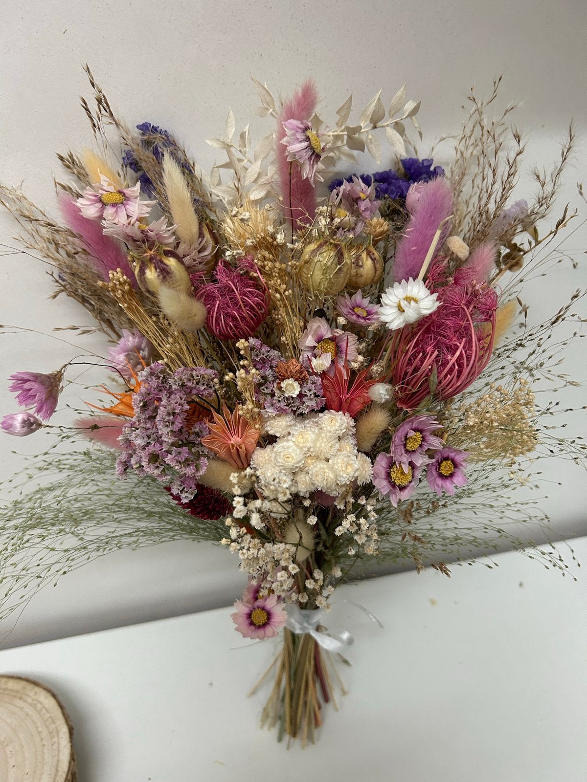 Prachtig Droogbloemen Boeket - Diverse Kleuren, Ophalen of Verzenden, Bloeit niet