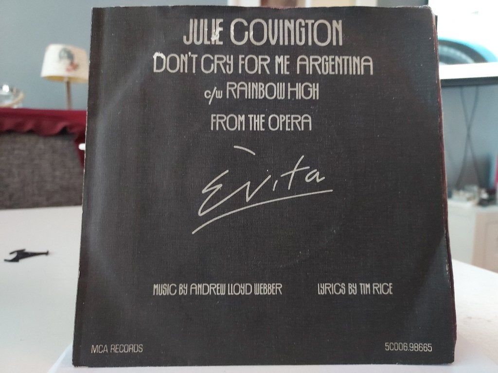 7" Single Julie Covington - Don't Cry For Me Argentina / Rai, Gebruikt, 7 inch, Single, Ophalen of Verzenden