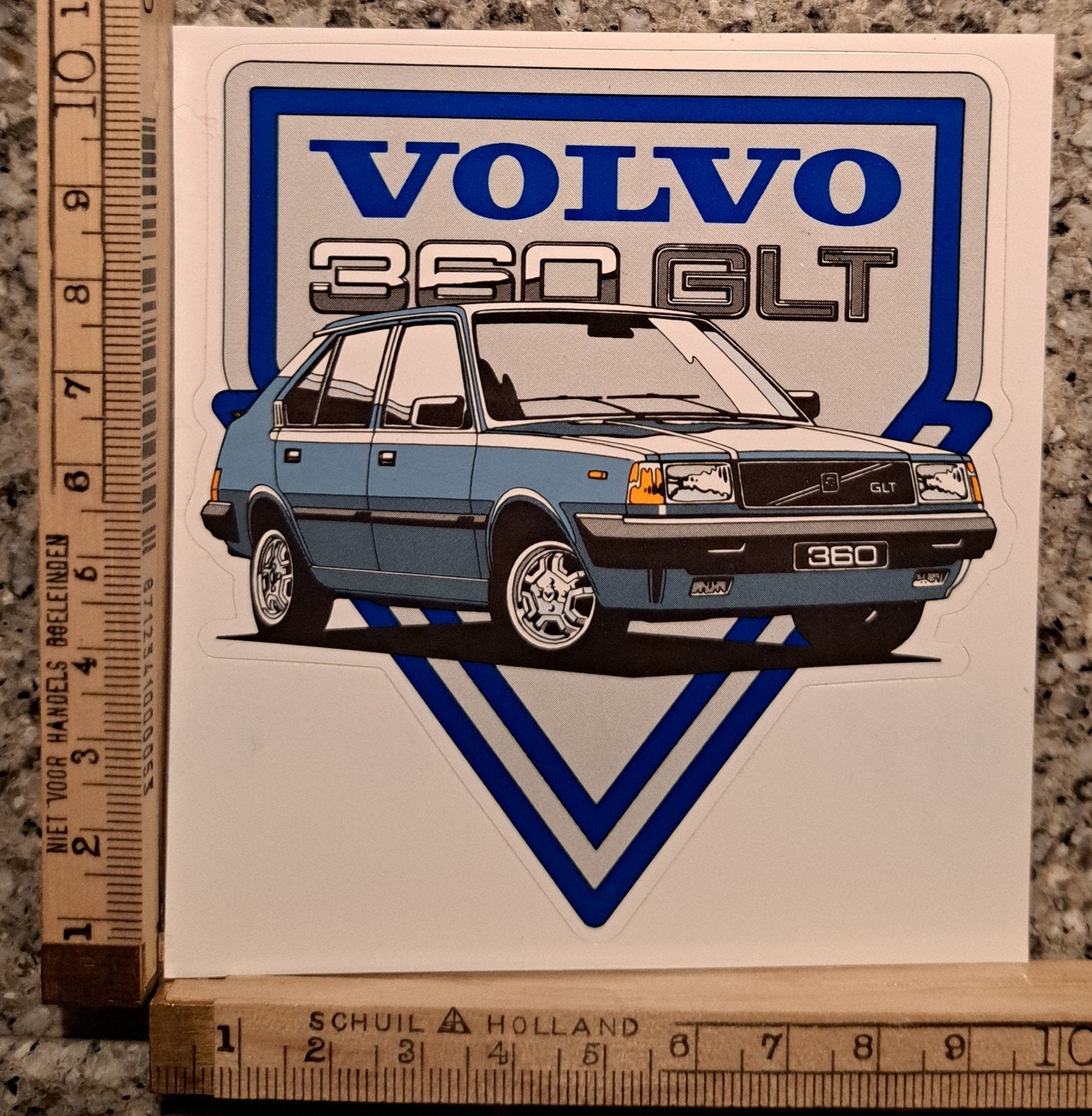 Vintage sticker VOLVO 360 GLT merk logo automerk, Ophalen of Verzenden, Zo goed als nieuw