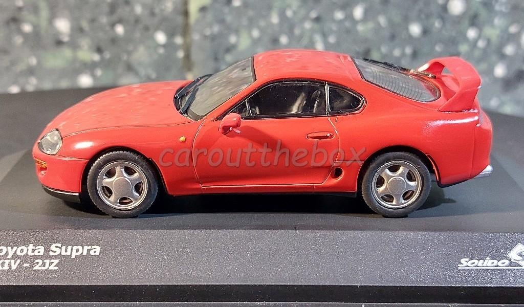 Toyota Supra MK IV rood 1:43 Solido Sol88, Verzenden, Nieuw, Auto, Solido