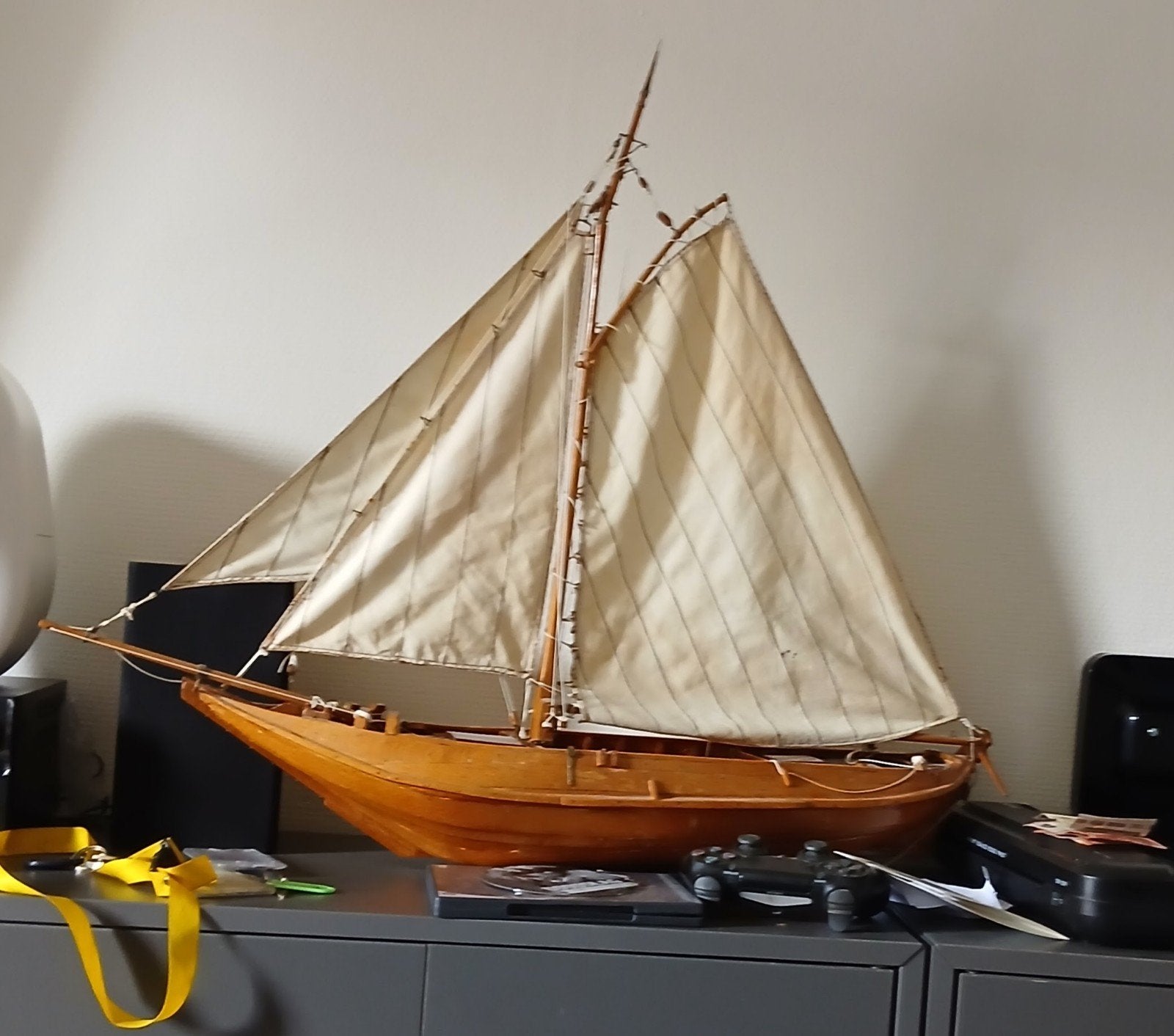 Prachtig houten scheepsmodel - Zeilboot, Ophalen, Gebruikt, Groter dan 1:32, Overige merken