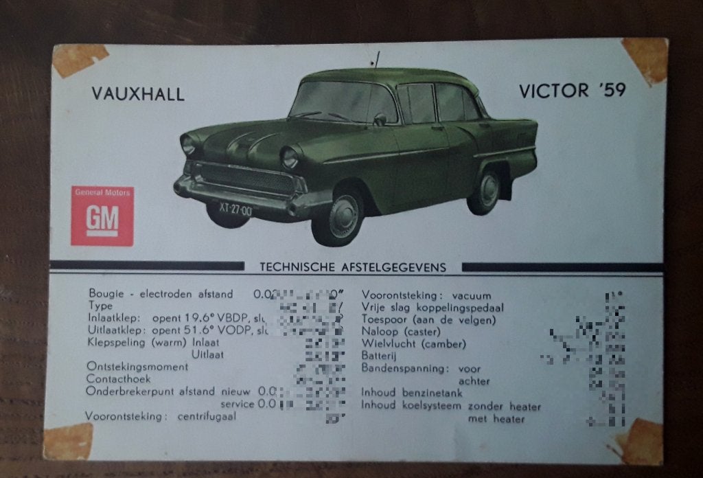 GM (Generaal Motors) - Vauxhall Victor '59 (1959), Ophalen of Verzenden