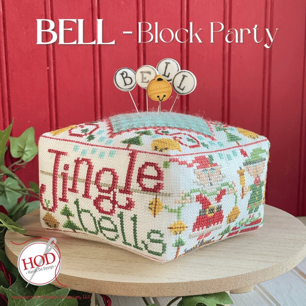 Handson Design Block party - Bell - patroon, Ophalen of Verzenden, Nieuw, Handborduren, Patroon
