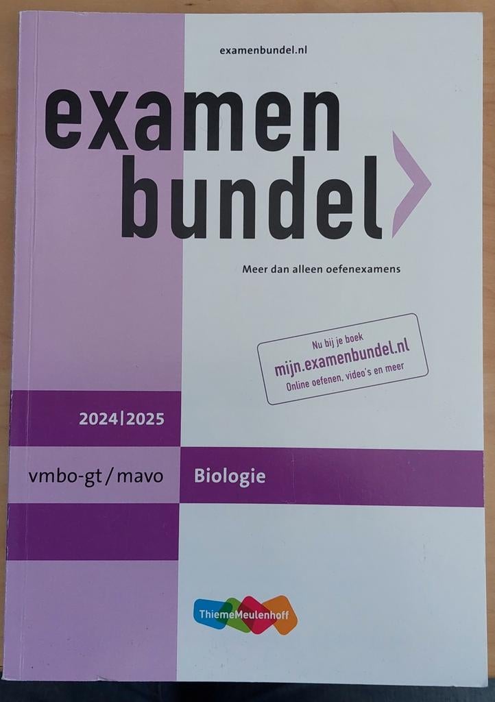 Examenbundel Biologie 2024/2025, Ophalen of Verzenden, Zo goed als nieuw, VMBO, Biologie