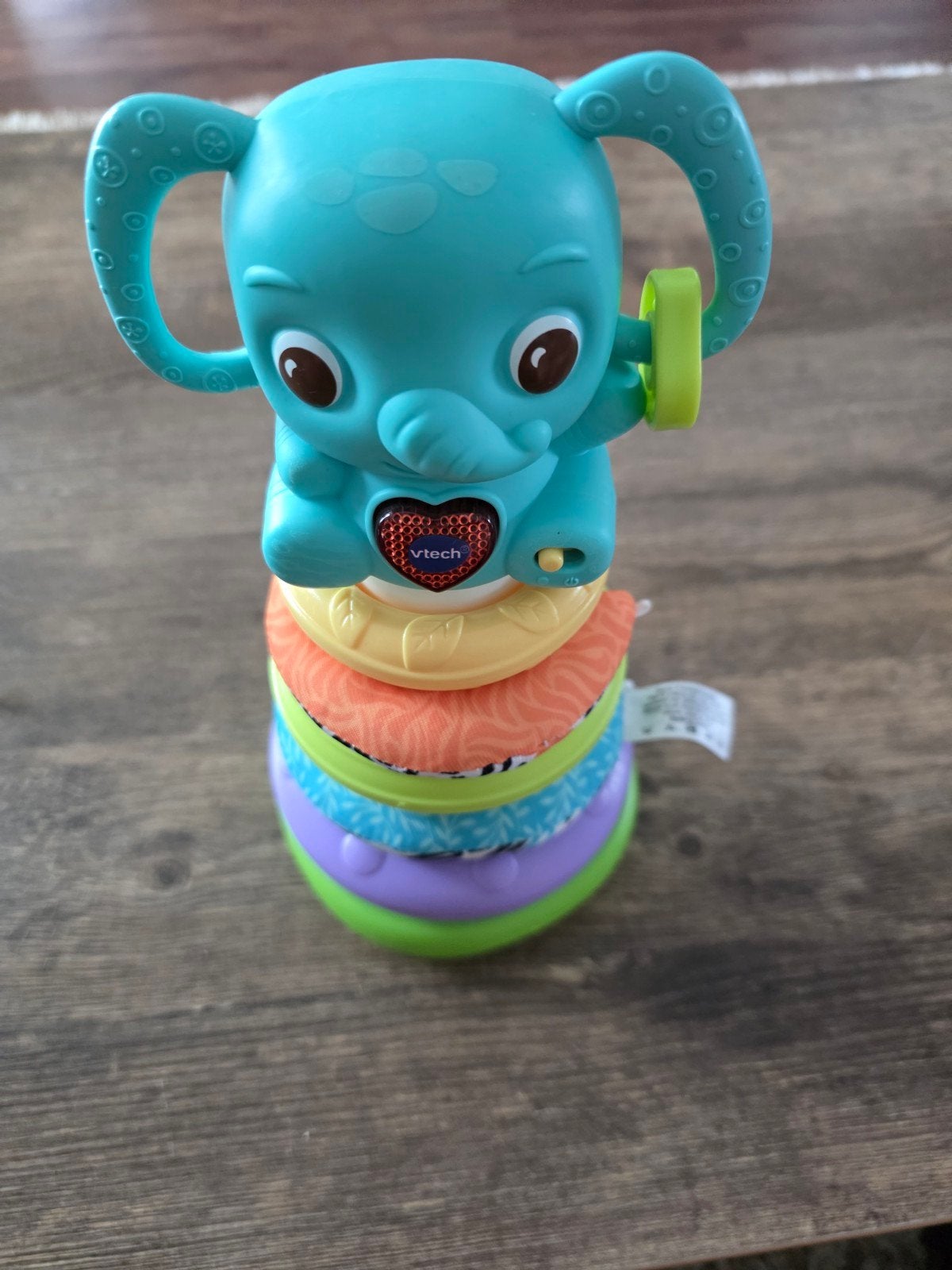 VTech 3-in-1 Stapel & Leer Olifant, Ophalen, Zo goed als nieuw, 0 tot 6 maanden