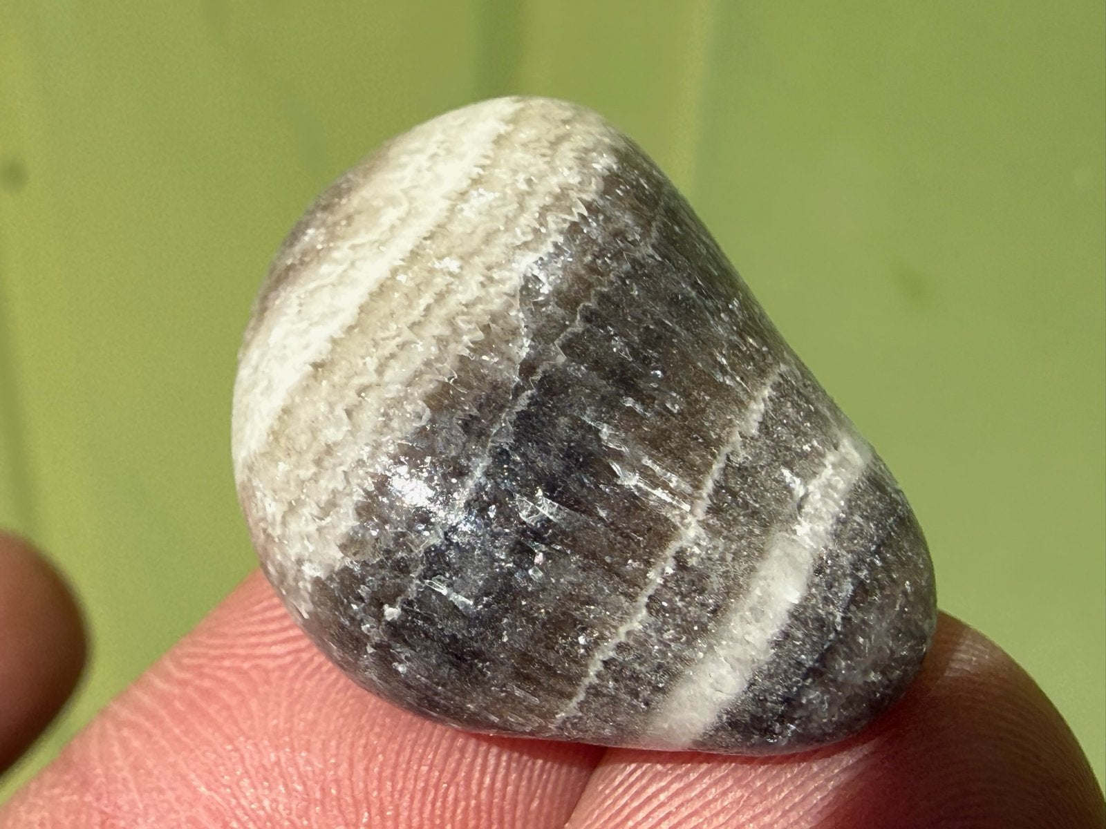 Zebracalciet zebra calciet broekzaksteen mineralen, Ophalen of Verzenden, Mineraal