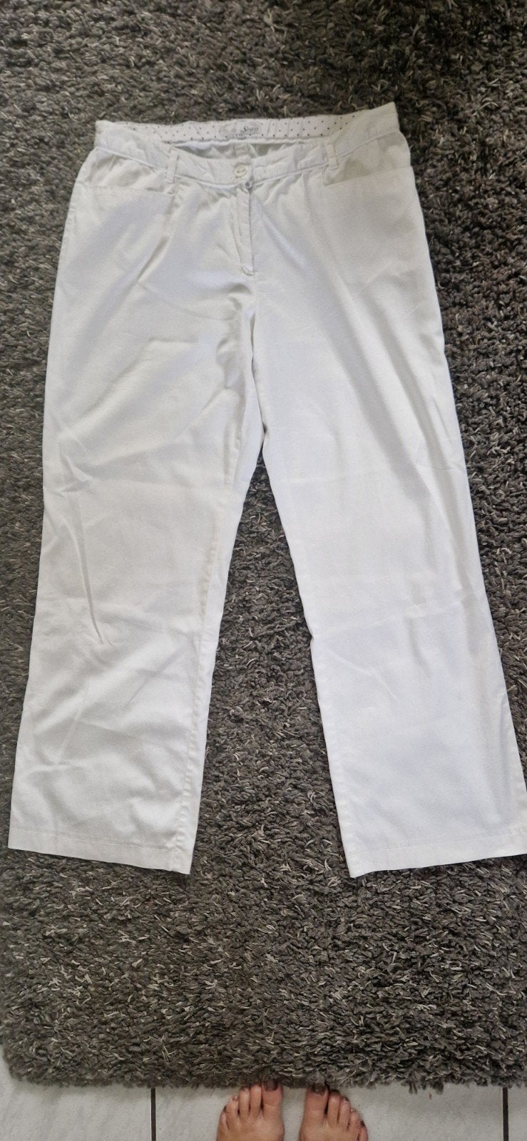 Witte broek van Soyaconcept, maat 44, Soyaconcept, Wit, Maat 42/44 (L), Ophalen of Verzenden