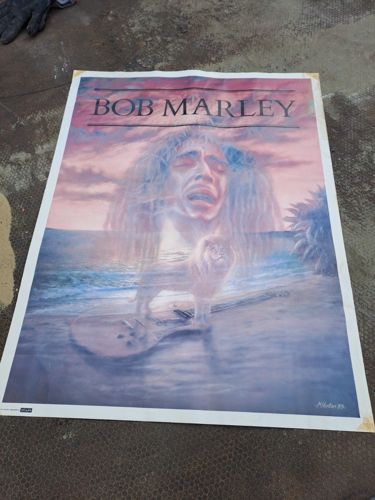 Vintage Bob Marley Poster - Muziekicoon, Verzamelen, Ophalen of Verzenden