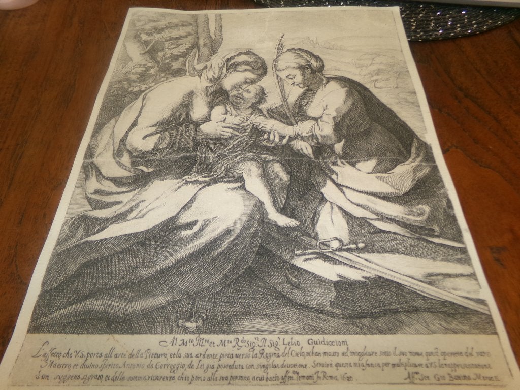 Mercati, Giovanni Battista: Die mystische Vermählung der, Antiek en Kunst, Kunst | Litho's en Zeefdrukken, Ophalen of Verzenden