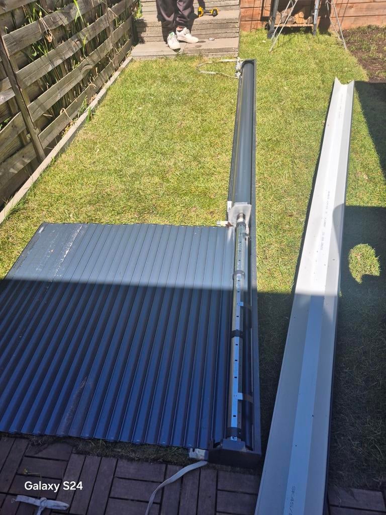 Dakraam rolgordijn 325 cm, Gebruikt, 200 cm of meer, Ophalen of Verzenden, 200 cm of meer