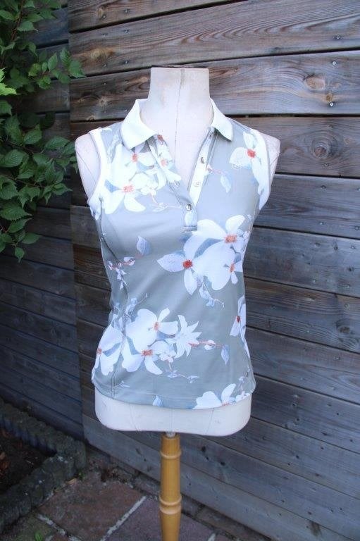 Top grijs/ wit Luhta mt XS Vaste prijs, Kleding | Dames, Luhta, Ophalen of Verzenden, Zo goed als nieuw, Zonder mouw