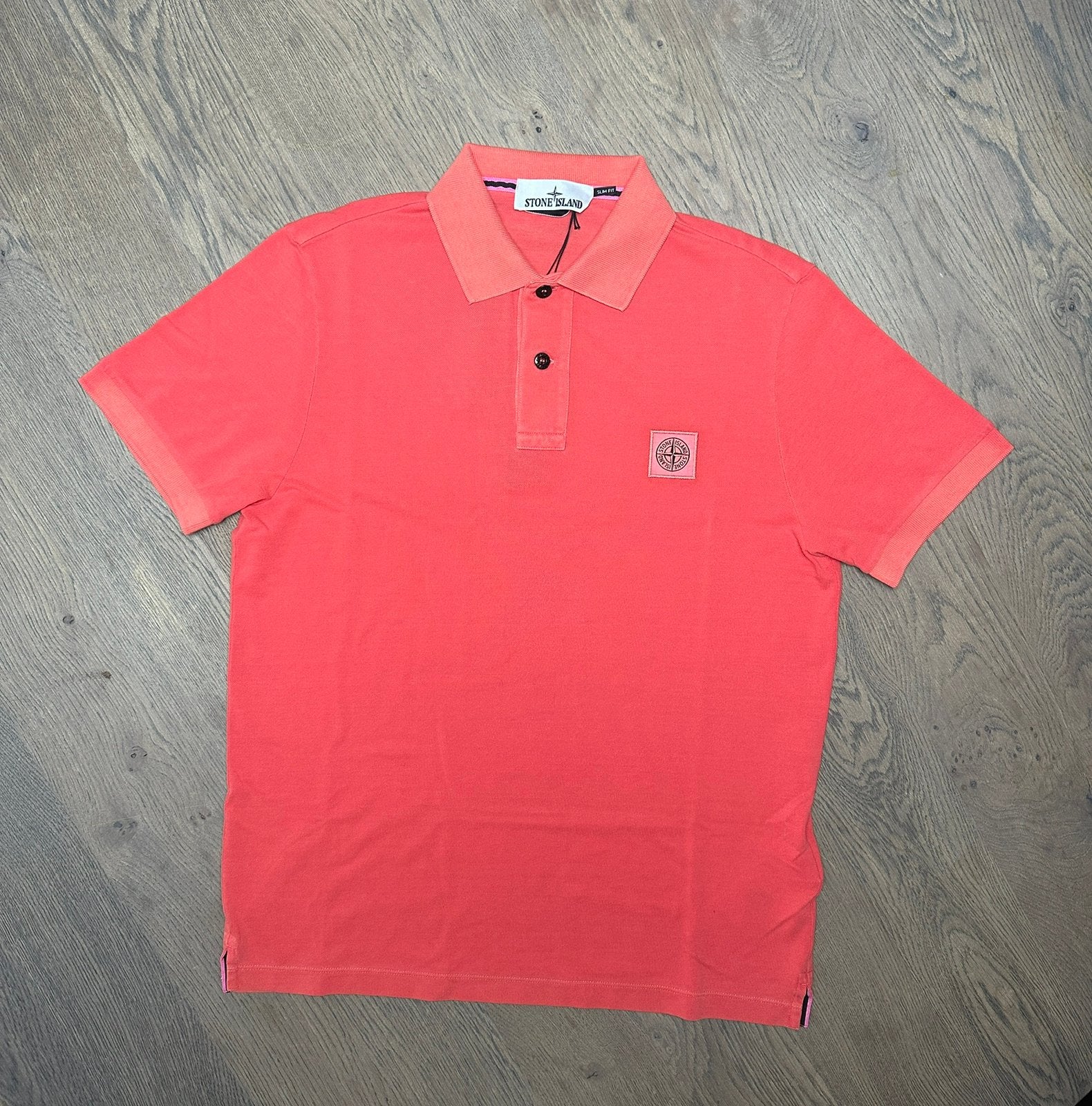Stone Island Polo Garment Dyed, Ophalen of Verzenden, Nieuw, Maat 46 (S) of kleiner, Oranje