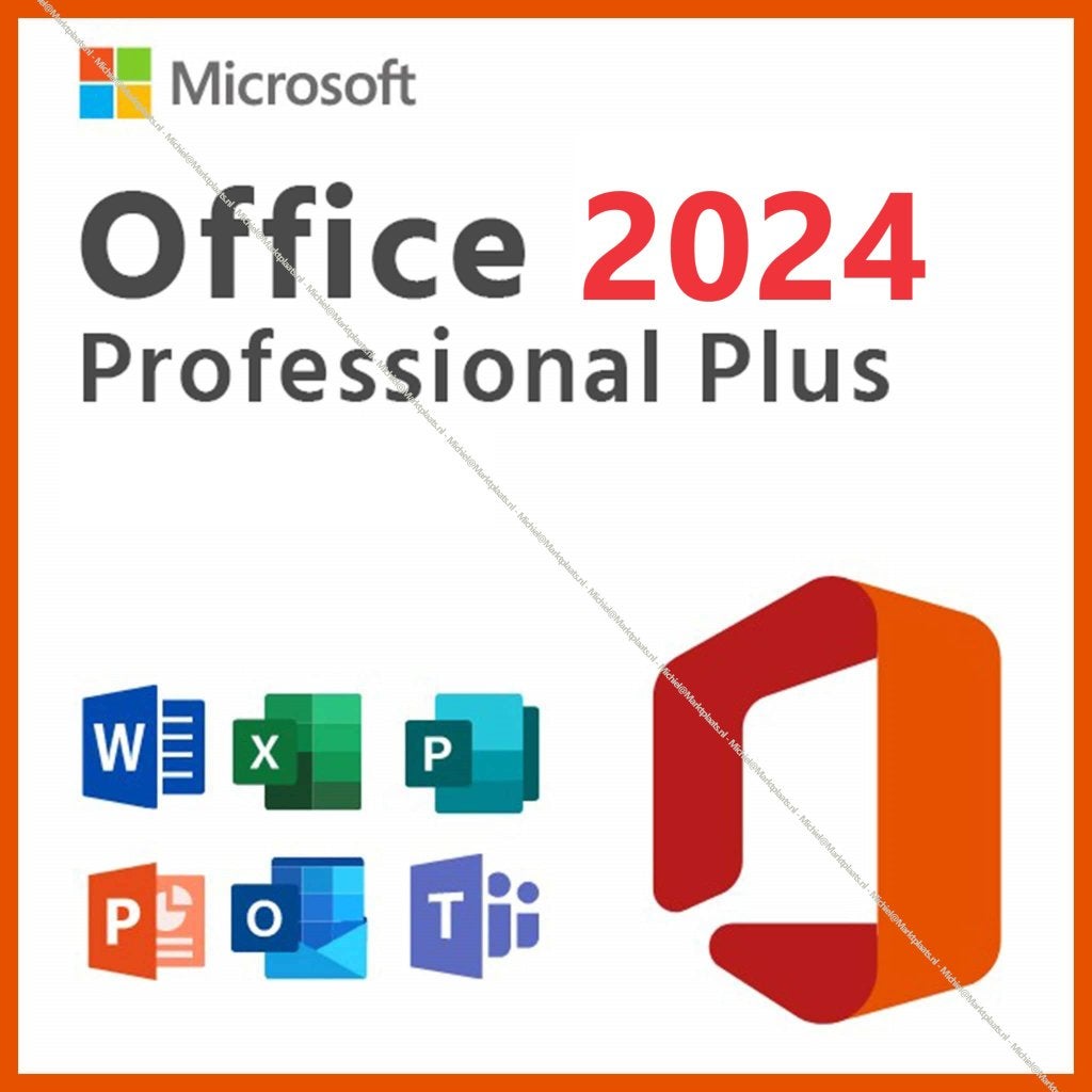 MS Office 2024 Professional Plus-5 gebruikers-5TB- Win + Mac, Computers en Software, Ophalen of Verzenden, Nieuw, Word, IOS