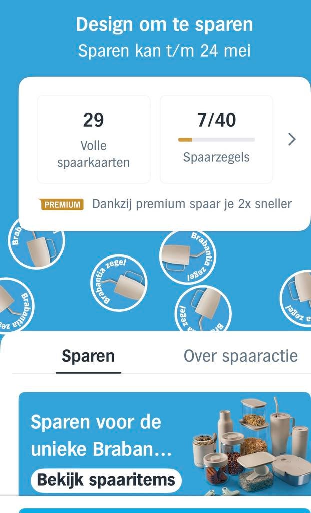 Brabantia zegels AH 🌸🌸Volle kaart 2,-, Verzamelen, Supermarktacties, Albert Heijn, Ophalen of Verzenden