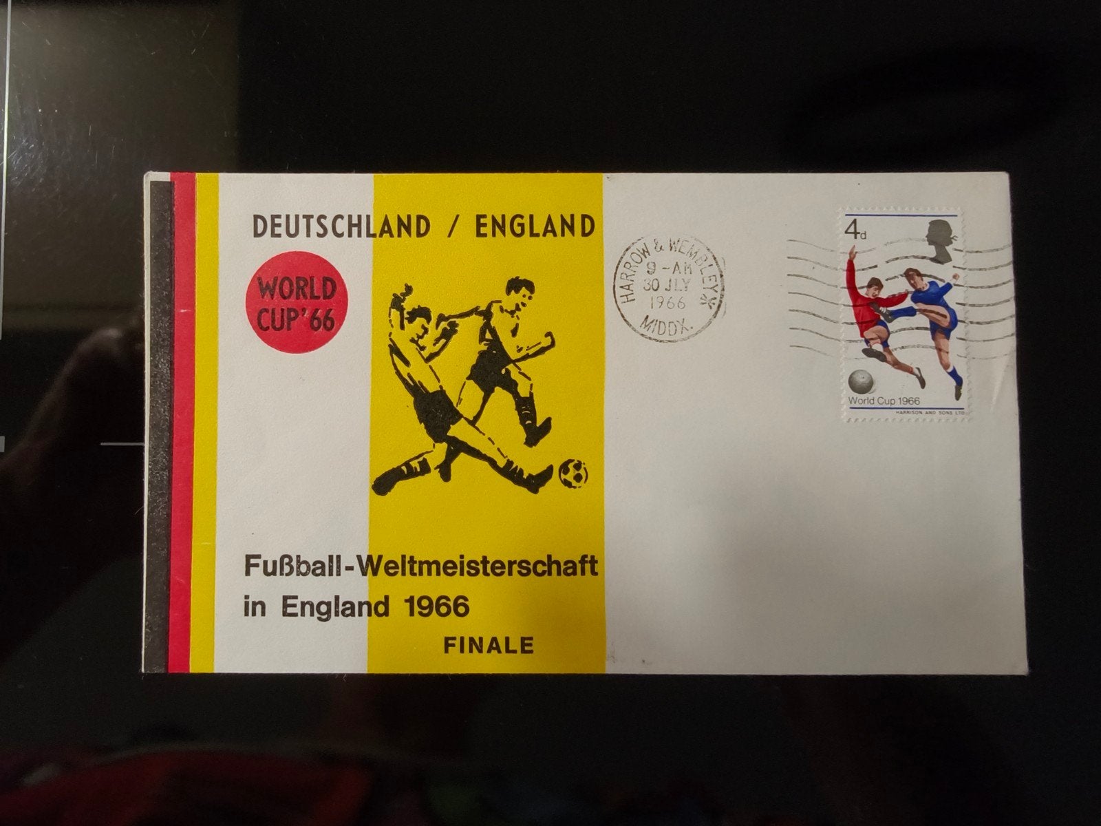 Eerste dag envelop WK voetbal 1966, Ophalen, Onbeschreven, Europa